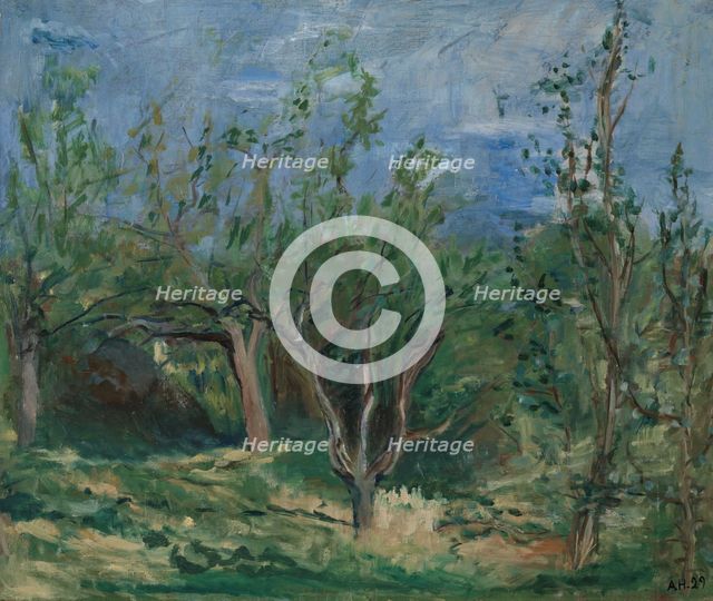 Old Apple Trees, 1929. Creator: Agnes Mannheimer Heiberg.