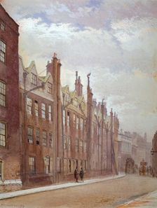 Old Buildings, Lincoln's Inn, London, 1879. Artist: John Crowther