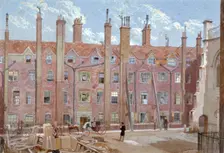 Old Buildings, Lincoln's Inn, London, 1879. Artist: John Crowther