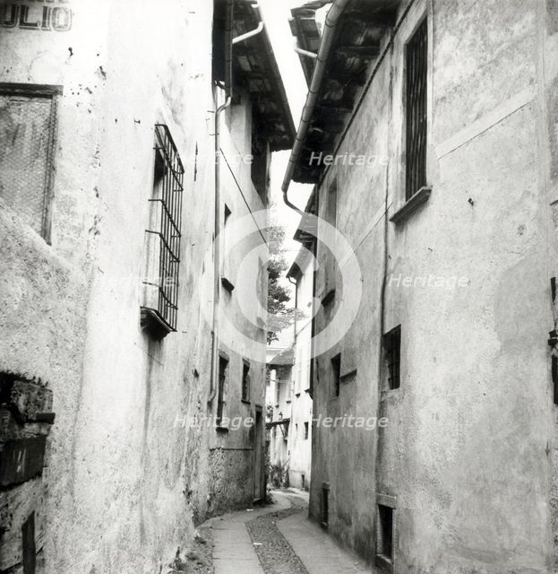 Old buildings, Orta San Giulio, Lake Orta, Italy, c1955.  Creator: Arthur Charles Kirby Ware.