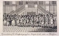 Old Bailey, Newgate Prison, London, c1760. Artist: Anon