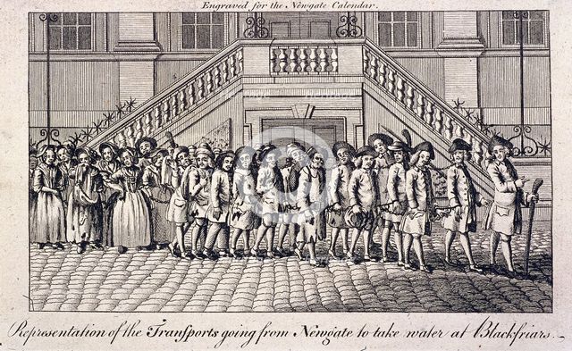 Old Bailey, Newgate Prison, London, c1760. Artist: Anon