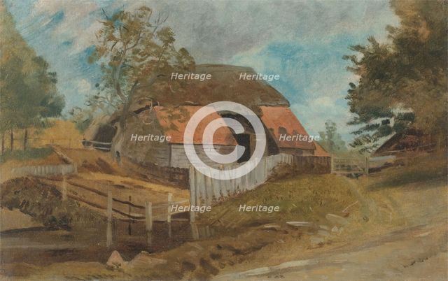 Old Barn, ca. 1855. Creator: Lionel Constable.