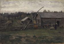 Old Barn, Hedmark, 1876. Creator: Gerhard Munthe