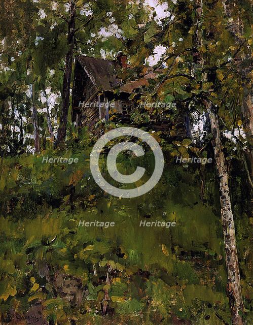 Old Bathing House in Domotkanovo, 1888. Artist: Serov, Valentin Alexandrovich (1865-1911)