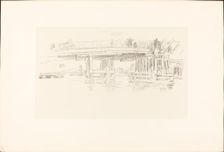 Old Battersea Bridge, 1879/1887. Creator: James Abbott McNeill Whistler