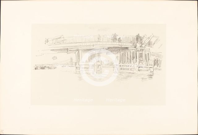 Old Battersea Bridge, 1879/1887. Creator: James Abbott McNeill Whistler.