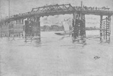 Old Battersea Bridge 1879, (1904). Artist: James Abbott McNeill Whistler