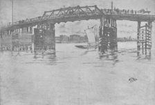Old Battersea Bridge 1879, (1904). Artist: James Abbott McNeill Whistler