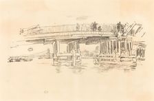 Old Battersea Bridge, 1879/1887. Creator: James Abbott McNeill Whistler
