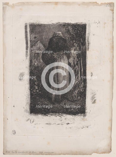 Old Beggar Woman, 1833-38. Creator: Alexandre Gabriel Decamps.