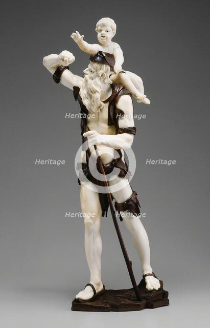 Old Beggar Carrying Child, 1735/50. Creator: Simon Troger.