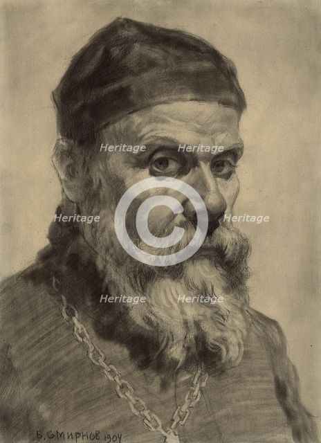 Old Believer Priest from Krasnoyarsk, 1904. Creator: Boris Vasilievich Smirnov.