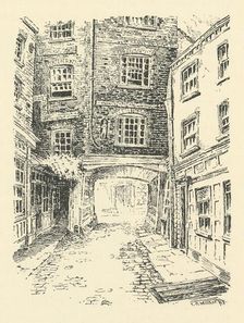 Old Bell Inn, Holborn 18th century, (1925). Creator: CH Walker