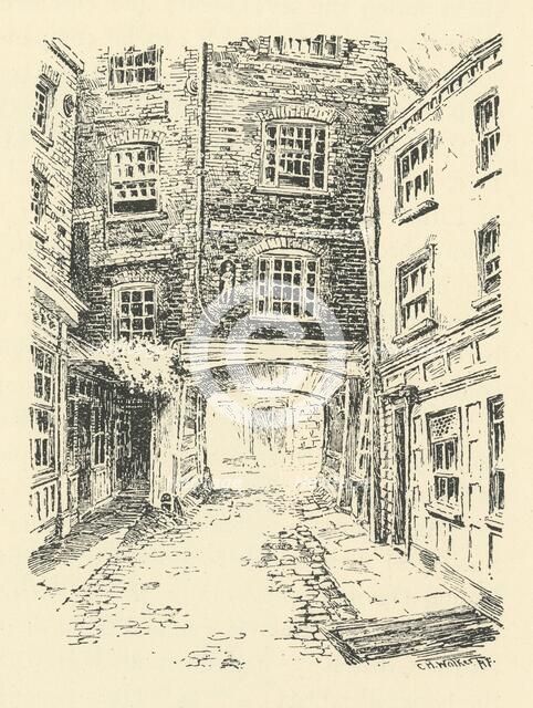 'Old Bell Inn, Holborn', 18th century, (1925). Creator: CH Walker.