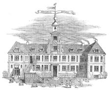 Old Belsize House, Hampstead - from a print of the time, 1854. Creator: Unknown