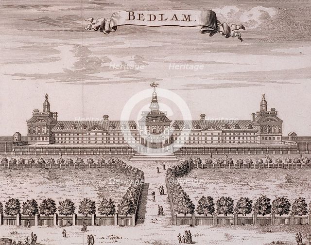 Old Bethlehem Hospital, London, c1700. Artist: Anon
