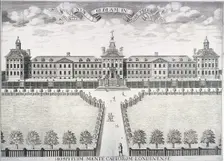 Old Bethlehem Hospital, London, c1714. Artist: Anon