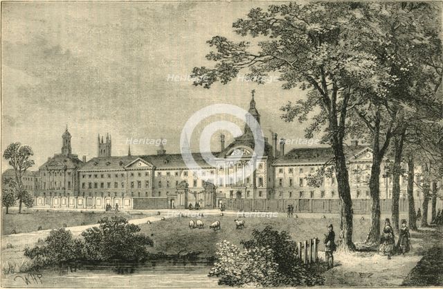 'Old Bethlehem Hospital, Moorfields about 1750', (c1872). Creator: Unknown.