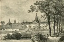 Old Bethlehem Hospital, Moorfields about 1750 (c1872). Creator: Unknown