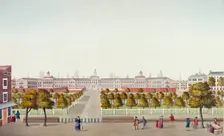 Old Bethlehem Hospital, Moorfields, City of London, 1800. Artist: Anon