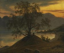 Old Birch Tree at the Sognefjord, 1839. Creator: Thomas Fearnley