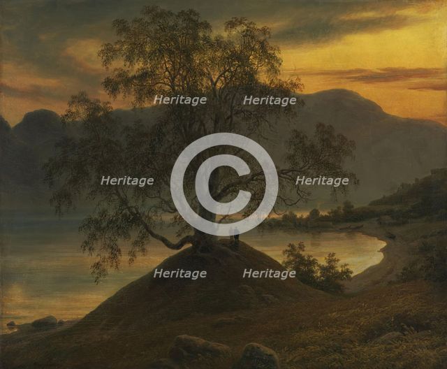 Old Birch Tree at the Sognefjord, 1839. Creator: Thomas Fearnley.