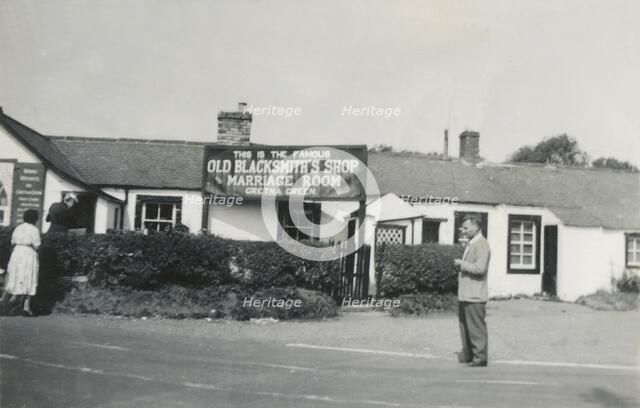 Old Blacksmith's Shop and Marriage Room, Gretna Green, Scotland, 1940s? Creator: Unknown.