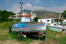 Old boat, Katelios, Kefalonia, Greece. Creator: Peter Thompson