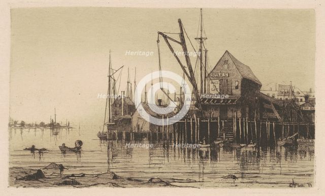 Old Boat-House, 1881. Creator: Charles A Platt.