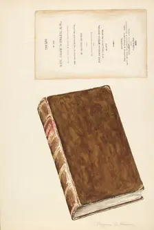 Old Book, "Life of Wesley", c. 1936. Creator: Magnus S. Fossum