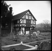 Old Boys School, Rectory Lane, Cradley, Herefordshire, 1940. Creator: Marjory L Wight