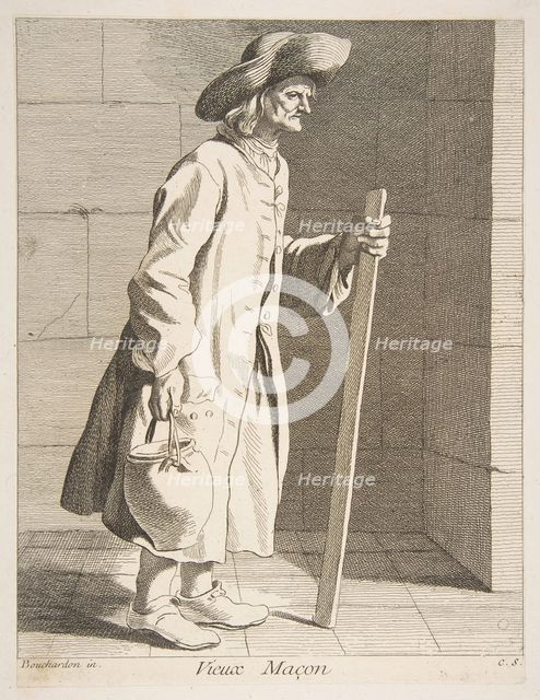 Old Bricklayer, 1737. Creator: Caylus, Anne-Claude-Philippe de.