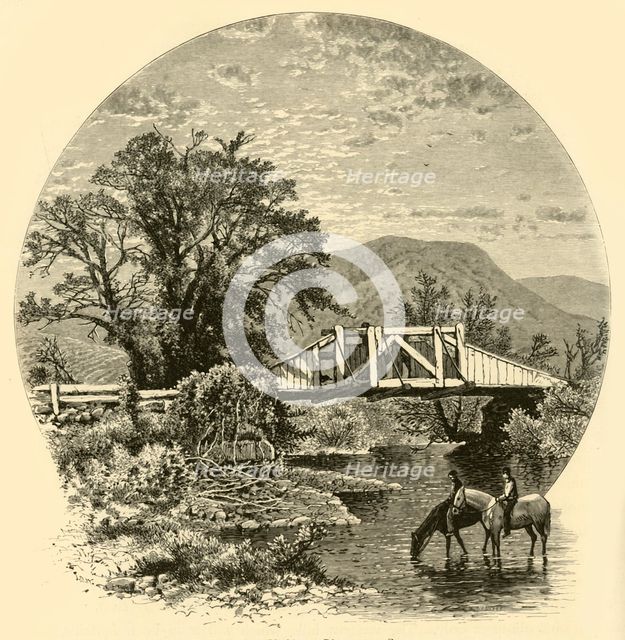 'Old Bridge, Blackberry River, near Canaan', 1874.  Creator: John J. Harley.