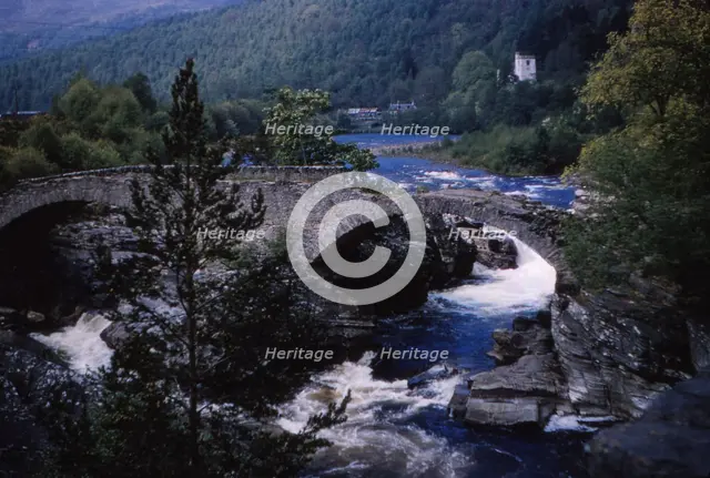 Old Bridge, Invermoriston, Invernessshire, Scotland, 20th century. Artist: CM Dixon.