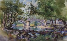 Old Bridge near Bettws-y-Coed, North Wales, 1899. Creator: George Elbert Burr