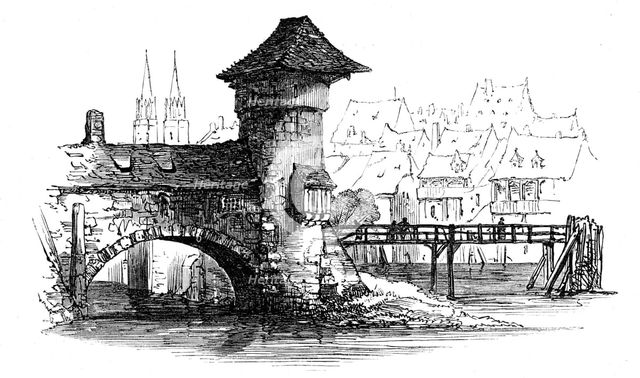 Old bridge, Nuremberg, 1864. Creator: Unknown.