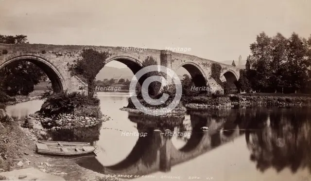 Old Bridge of Forth, Stirling, between 1870 and 1880. Creator: James Valentine.