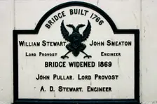 Old Bridge sign, Perth, Scotland. Creator: Peter Thompson