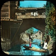 Old bridge, Srinagar, Kashmir, India, late 19th or early 20th century