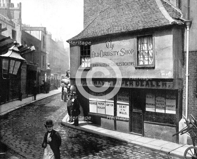 Old Curiosity Shop, London, 1893.Artist: John L Stoddard