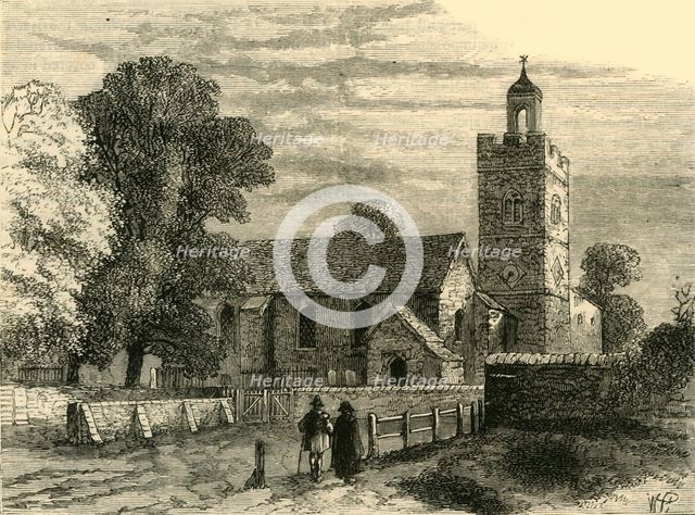 'Old Camberwell Church in 1750', (c1878). Creator: Unknown.