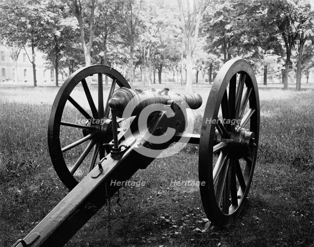 Old cannon captured from French, U.S. Arsenal, Springfield, Mass., c1905. Creator: Unknown.