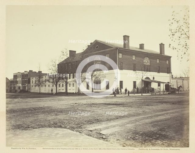 Old Capitol Prison, Washington, 1861/65. Creator: William R. Pywell.