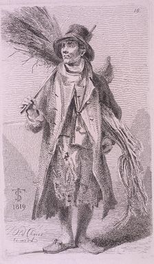 Old Chairs to mend Cries of London, 1819. Artist: John Thomas Smith