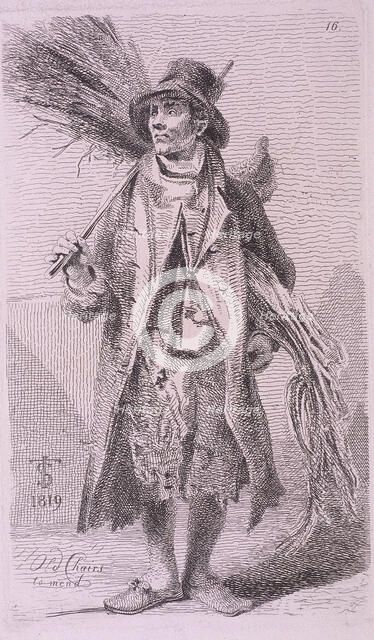 'Old Chairs to mend', Cries of London, 1819. Artist: John Thomas Smith