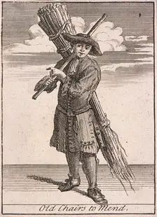 Old Chairs to Mend Cries of London, (c1688?). Artist: Anon