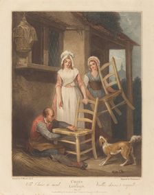 Old Chairs to Mend, published 1795. Creator: Giovanni Vendramini