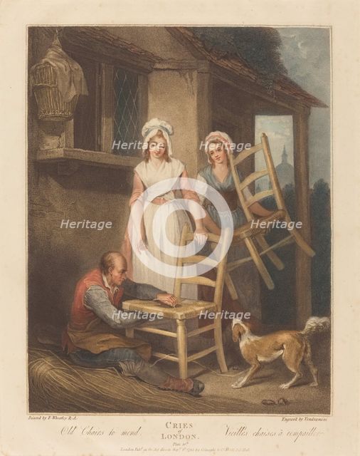 Old Chairs to Mend, published 1795. Creator: Giovanni Vendramini.
