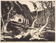 Old Chapel at Gorbio, c1900s. Creator: Chauncey Foster Ryder